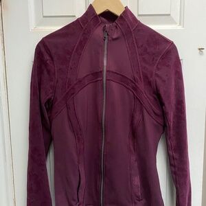 RARE Lululemon Define jacket, size 8, wine